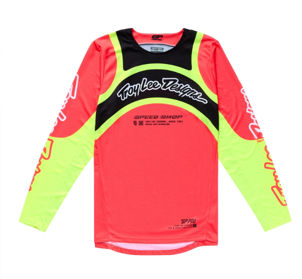 Мотокрос джърси TROY LEE DESIGNS GP Pro Swerve Jersey - Infra Red/Yellow