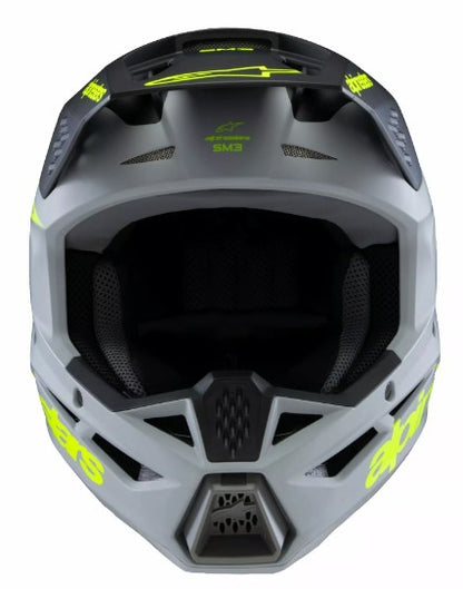 Детска мотокрос каска ALPINESTARS SM3 RADIUM GY/BLK/YL