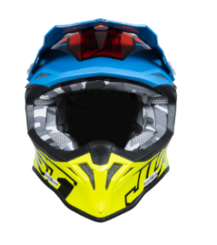 Mотокрос каска Just1 J-39 Thruster Fluo Yellow/Red/Blue