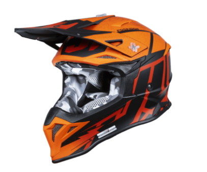 Mотокрос каска Just1 J-39 Poseidon Fluo Orange/Red/Black