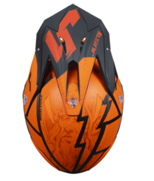 Mотокрос каска Just1 J-39 Poseidon Fluo Orange/Red/Black