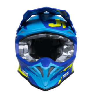 Mотокрос каска Just1 J-39 Poseidon Fluo Yellow/Blue