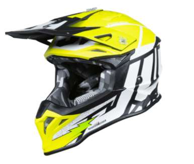 Mотокрос каска Just1 J-39 Poseidon Fluo Yellow/Black/White