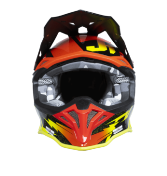 Mотокрос каска Just1 J-39 Poseidon Fluo Yellow/Red Black