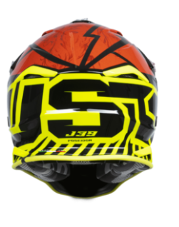 Mотокрос каска Just1 J-39 Poseidon Fluo Yellow/Red Black