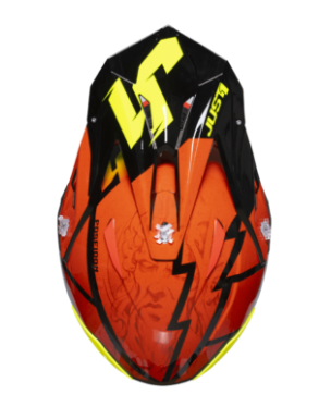 Mотокрос каска Just1 J-39 Poseidon Fluo Yellow/Red Black