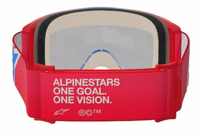 Мотокрос очила ALPINESTARS VISION 5 CORP RED/WT/BL MIRROR-BLUE