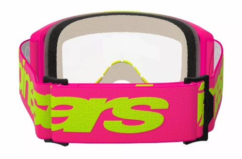 Мотокрос очила ALPINESTARS VISION 5 WORDMARK PINK/YLW CLEAR