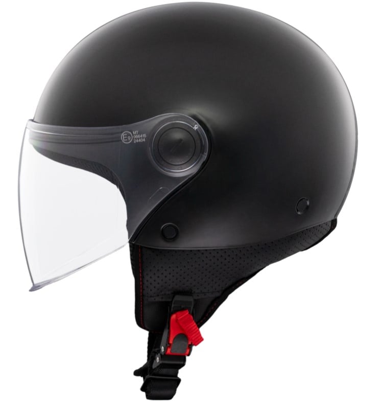 КАСКА ЗА СКУТЕР MT STREET S SOLID A1 GLOSS BLACK