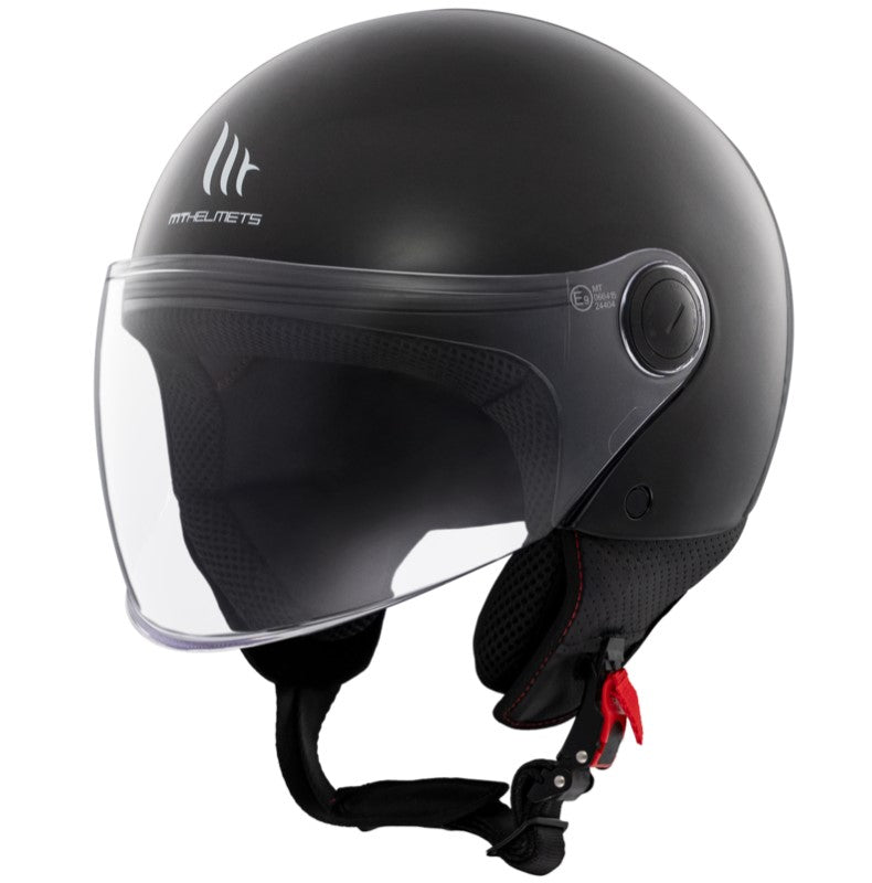КАСКА ЗА СКУТЕР MT STREET S SOLID A1 GLOSS BLACK