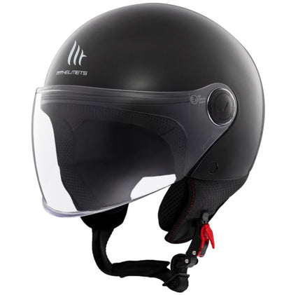 КАСКА ЗА СКУТЕР MT STREET S SOLID A1 GLOSS BLACK