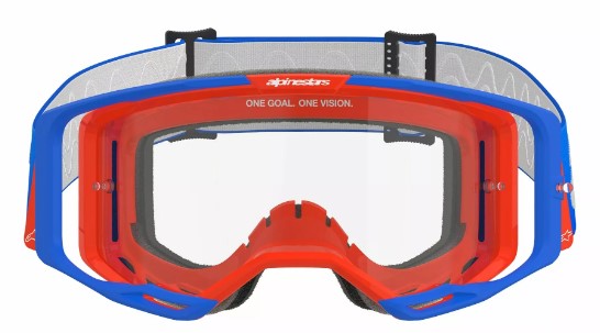 Мотокрос очила ALPINESTARS VISION 8 WORDMARK BLUE/OR CLEAR
