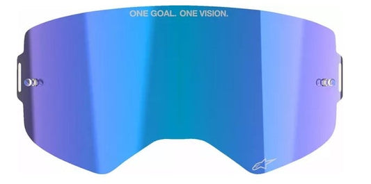 Плака за мотокрос очила ALPINESTARS SUPERTECH BLUE MIRROR