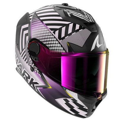 Каска SHARK SPARTAN GT PRO CARBON STHYR MAT CARBON/CHROME/PURPLE