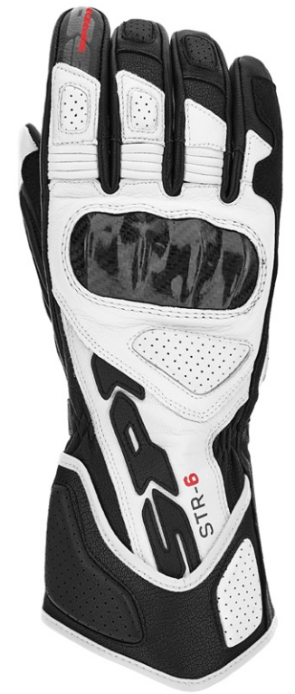 Кожени мото ръкавици SPIDI STR-6 Black/White