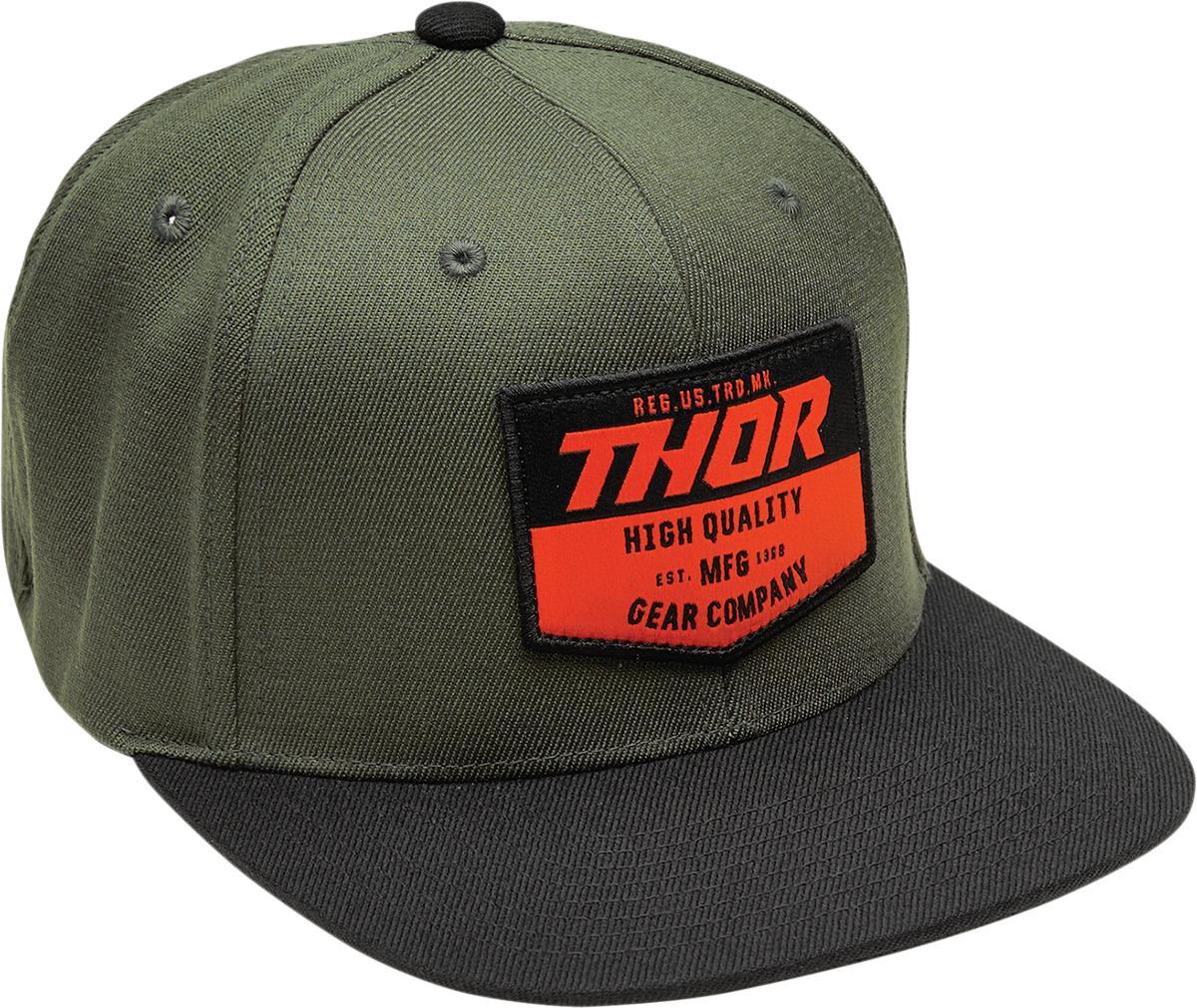 Шапка THOR Chevron Snapback green