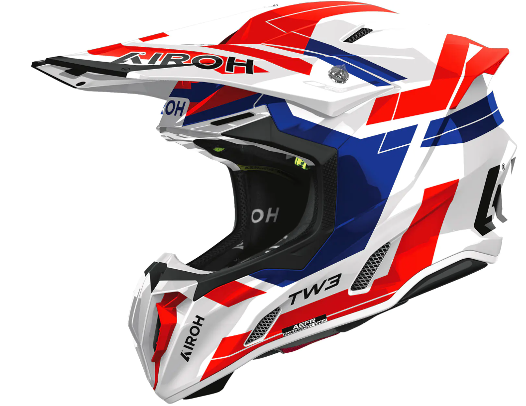 Мотокрос каска AIROH TWIST 3 DYNASTY BLUE/RED GLOSS