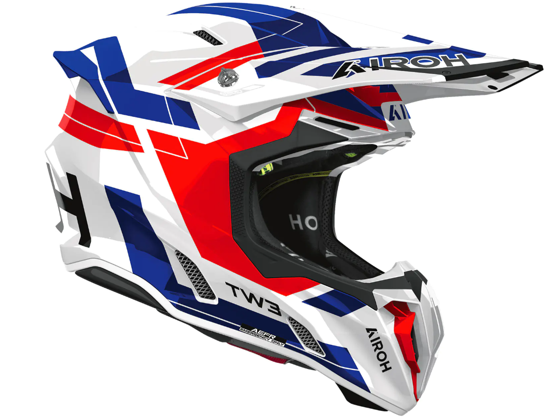 Мотокрос каска AIROH TWIST 3 DYNASTY BLUE/RED GLOSS