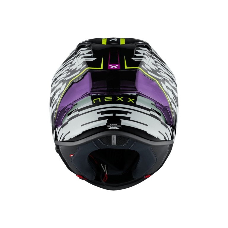 Каска NEXX X.R3R GLITCH RACER WHITE/NEON