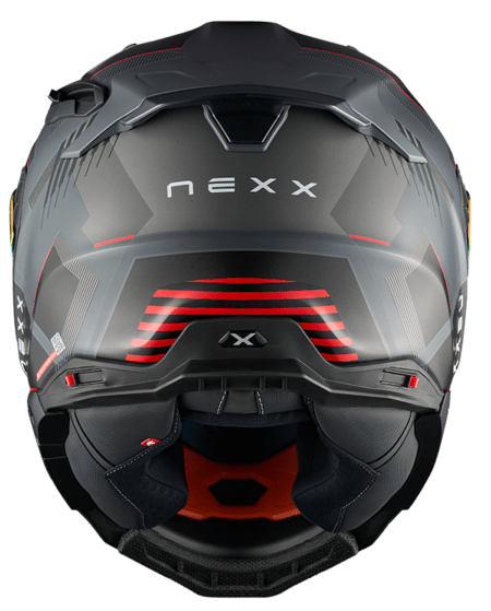 Каска NEXX X.WST3 FLUENCE GREY RED MATT