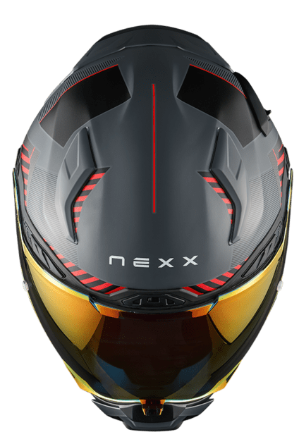 Каска NEXX X.WST3 FLUENCE GREY RED MATT
