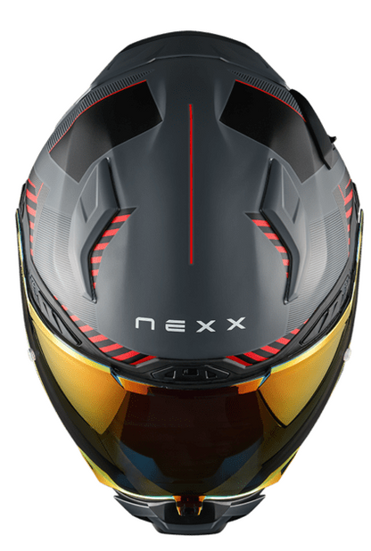 Каска NEXX X.WST3 FLUENCE GREY RED MATT
