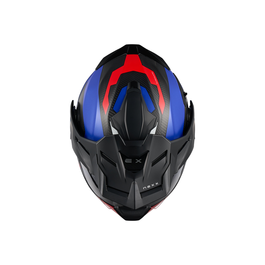 Адвенчър каска NEXX X.LIFECOUNTRY TERRA BLUE/RED MT