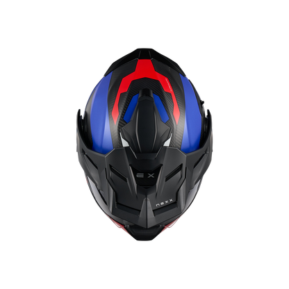 Адвенчър каска NEXX X.LIFECOUNTRY TERRA BLUE/RED MT
