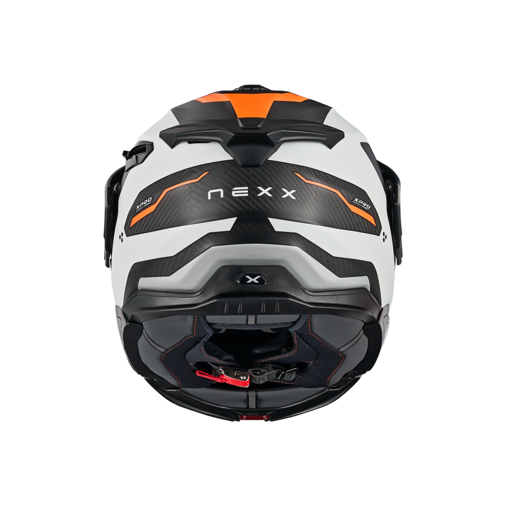 Адвенчър каска NEXX X.LIFECOUNTRY TERRA WHITE/ORANGE