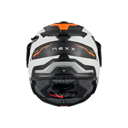 Адвенчър каска NEXX X.LIFECOUNTRY TERRA WHITE/ORANGE
