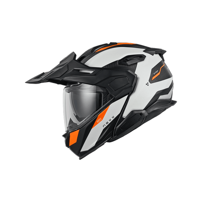 Адвенчър каска NEXX X.LIFECOUNTRY TERRA WHITE/ORANGE