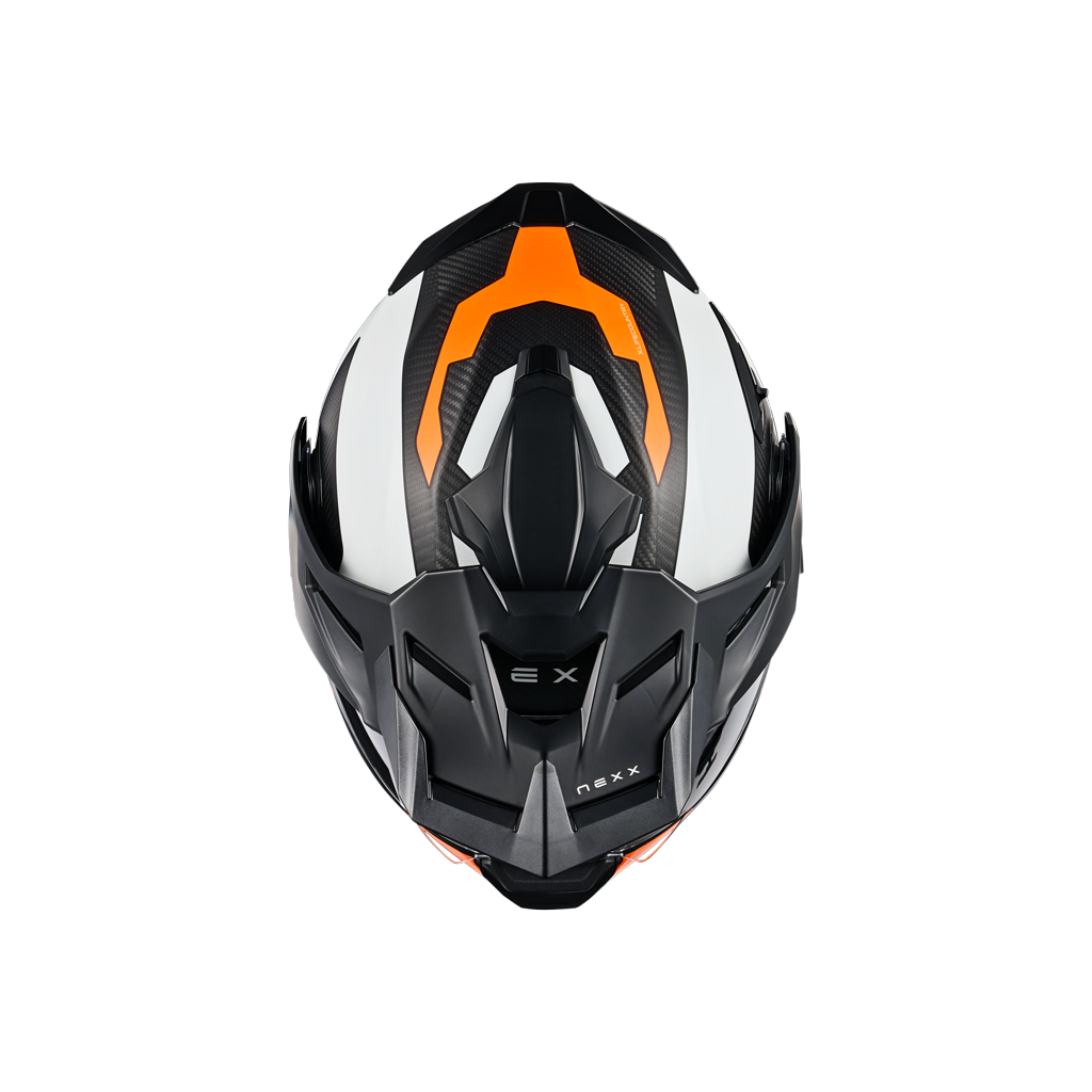 Адвенчър каска NEXX X.LIFECOUNTRY TERRA WHITE/ORANGE