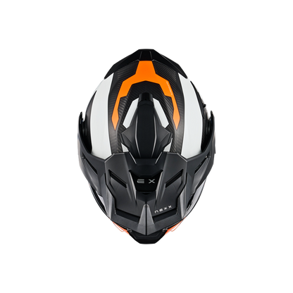 Адвенчър каска NEXX X.LIFECOUNTRY TERRA WHITE/ORANGE