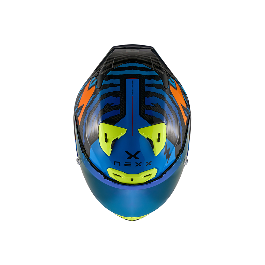 Каска NEXX X.R3R ZIGER ORANGE/BLUE