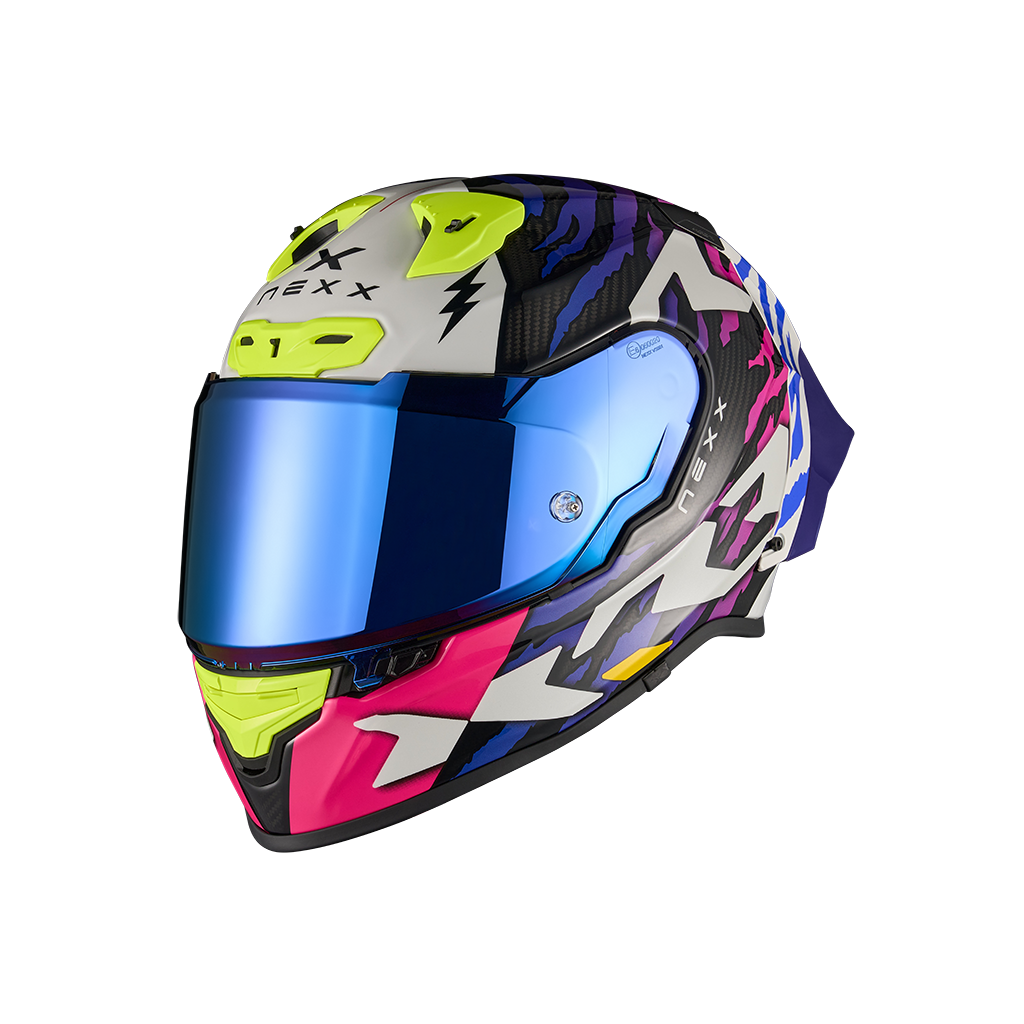Каска NEXX X.R3R ZIGER PURPLE/BLUE