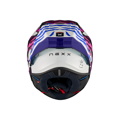 Каска NEXX X.R3R ZIGER PURPLE/BLUE