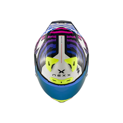 Каска NEXX X.R3R ZIGER PURPLE/BLUE