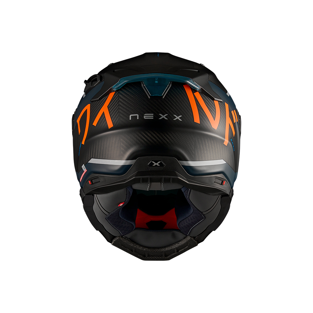 Каска NEXX X.WST3 MANGA ORANGE/BLUE MATT