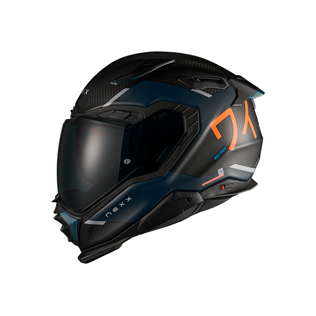 Каска NEXX X.WST3 MANGA ORANGE/BLUE MATT
