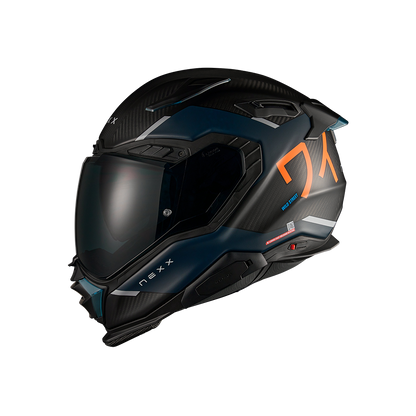 Каска NEXX X.WST3 MANGA ORANGE/BLUE MATT