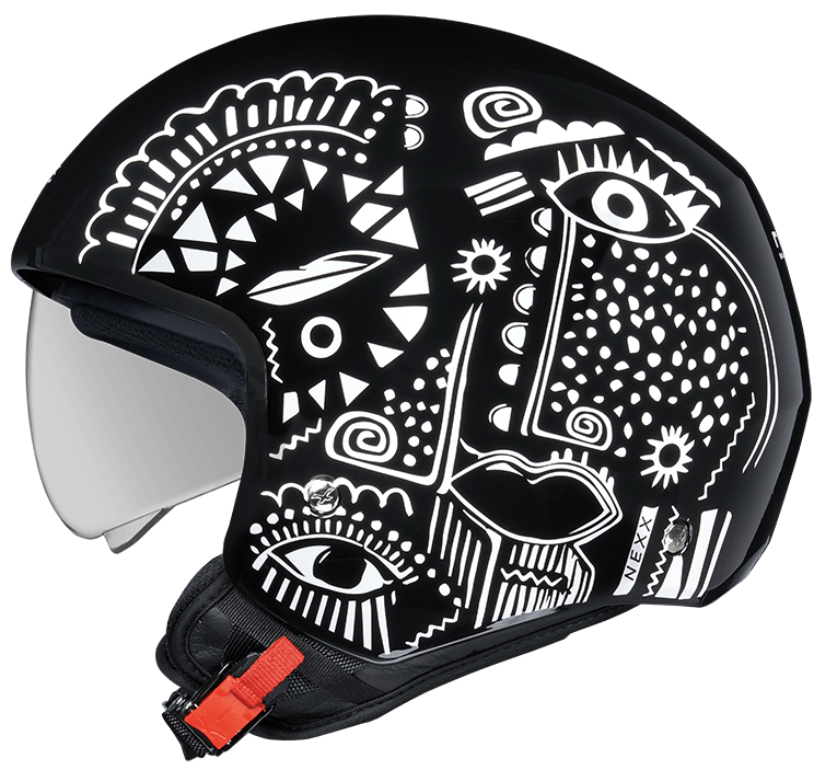 Каска за скутер NEXX Y.10 ARTVILLE BLACK WHITE