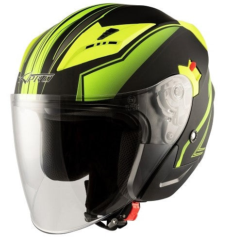 Скутер каска APRO YORK MATT YELLOW