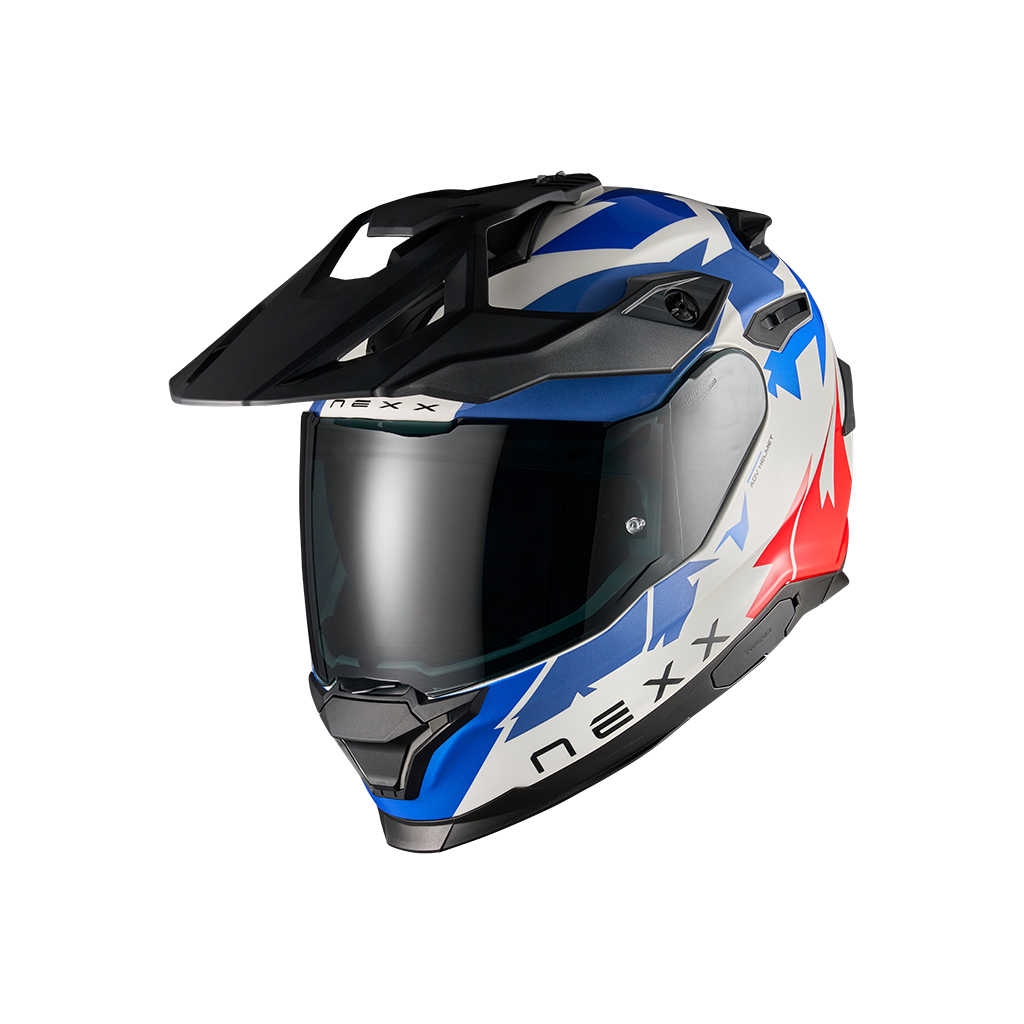 Адвенчър каска NEXX Y.TRAVL PRIMAL BLUE RED