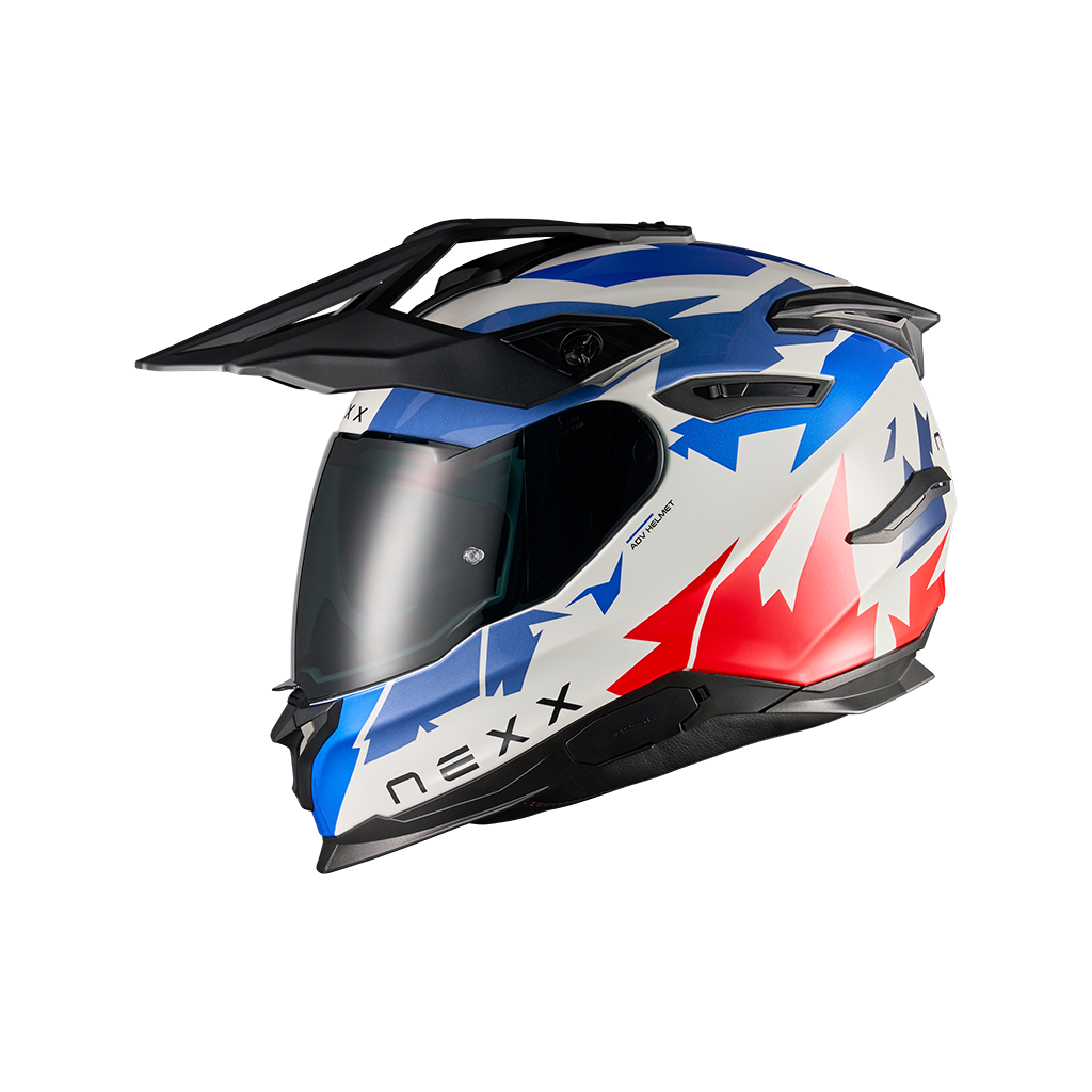 Адвенчър каска NEXX Y.TRAVL PRIMAL BLUE RED