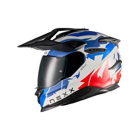 Адвенчър каска NEXX Y.TRAVL PRIMAL BLUE RED