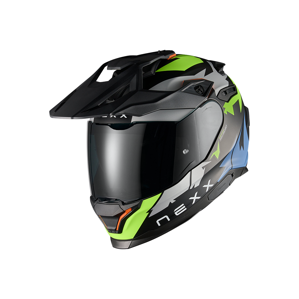 Адвенчър каска NEXX Y.TRAVL PRIMAL NEON BLACK MATT