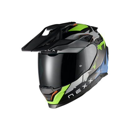 Адвенчър каска NEXX Y.TRAVL PRIMAL NEON BLACK MATT