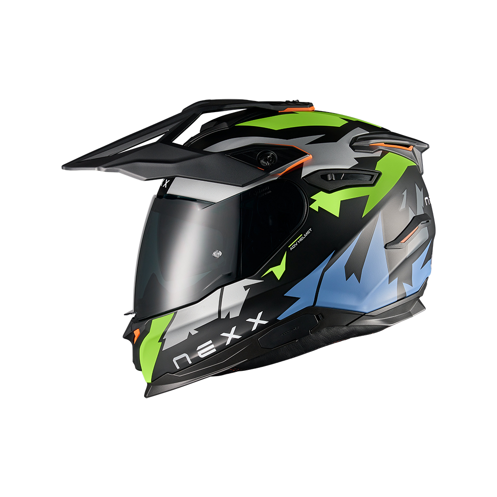 Адвенчър каска NEXX Y.TRAVL PRIMAL NEON BLACK MATT