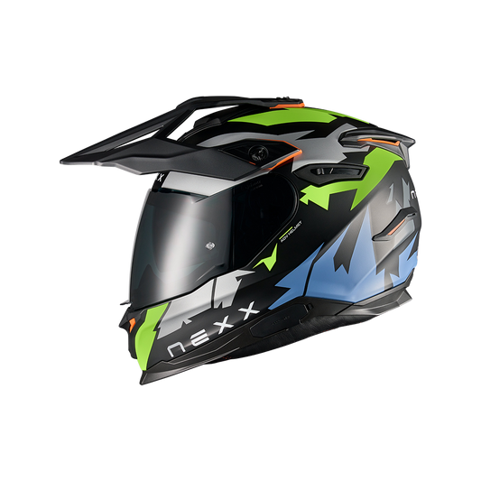 Адвенчър каска NEXX Y.TRAVL PRIMAL NEON BLACK MATT