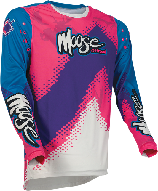 Мотокрос блуза MOOSE RACING AGROID PURPLE/PINK/BLUE